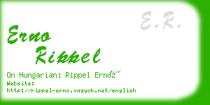 erno rippel business card